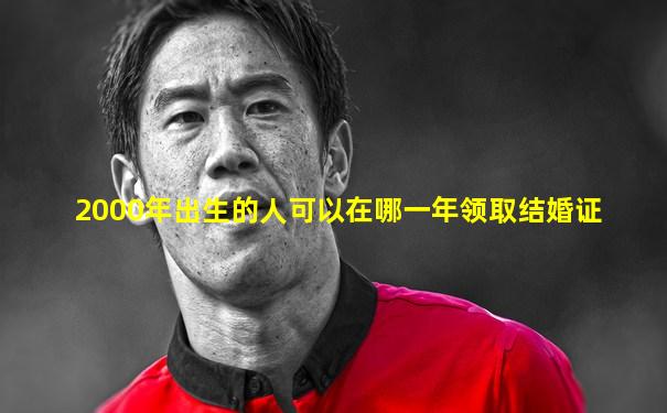 2000年出生的人可以在哪一年领取结婚证