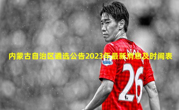 内蒙古自治区遴选公告2023年最新消息及时间表