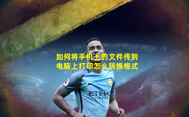 如何将手机上的文件传到电脑上打印怎么转换格式
