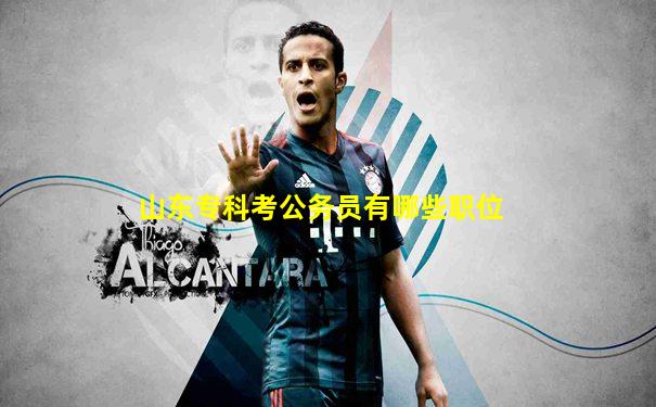 山东专科考公务员有哪些职位