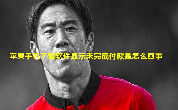 苹果手机下载软件显示未完成付款是怎么回事