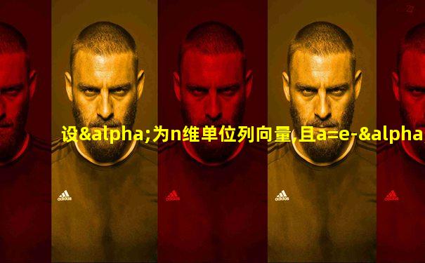 设α为n维单位列向量,且a=e-ααt
