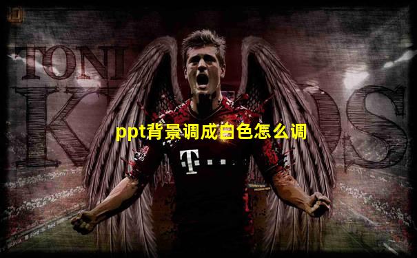 ppt背景调成白色怎么调