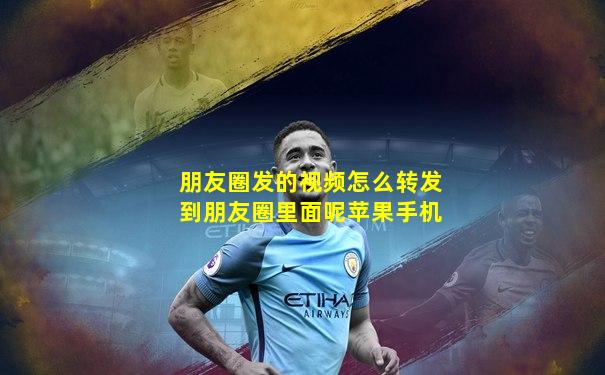 朋友圈发的视频怎么转发到朋友圈里面呢苹果手机
